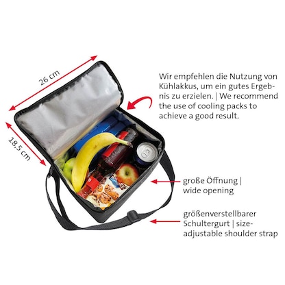 Artikelbild 5 für WESTMARK Kühltasche Gerda Stoff grau 52252270, Artikelnummer 996393