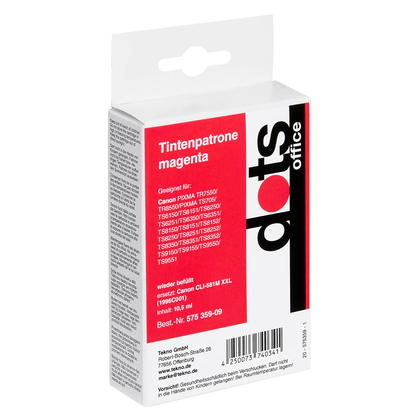 Artikelbild 2 für dots magenta Druckerpatrone kompatibel zu Canon CLI-581 M XXL, Artikelnummer 575359