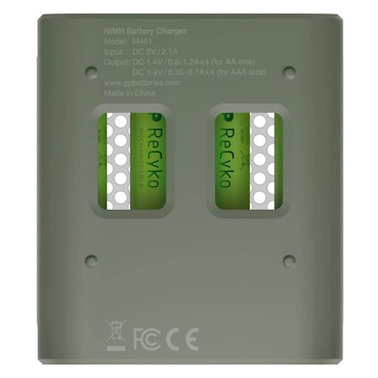 Artikelbild 7 für GP ReCyko USB-Akku-Schnellladegerät inkl. Akkus, Artikelnummer 302772