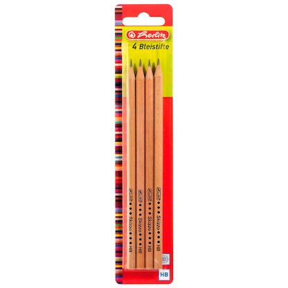 Artikelbild 20 für herlitz Skizzo Bleistifte HB naturbelassen, 4 St., Artikelnummer 917190