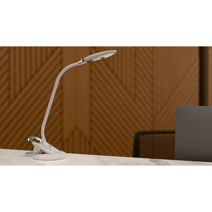 Artikelbild 12 für Hansa Swirl Schreibtischlampe weiß, silber 4 W mit Tischklemme, Artikelnummer 496147