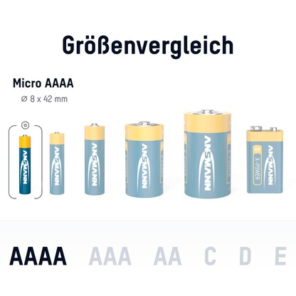 Artikelbild 7 für 2 ANSMANN Batterien X-POWER Mini AAAA 1,5 V, Artikelnummer 562696