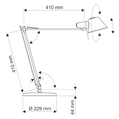 Artikelbild 3 für MAUL MAULrock LED-Schreibtischlampe silber 9,5 W, Artikelnummer 526595