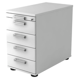 Artikelbild 1 für HAMMERBACHER SC50 Standcontainer weiß 5 Auszüge 42,8 x 80,0 x 72,0 - 76,0 cm, Artikelnummer 859482