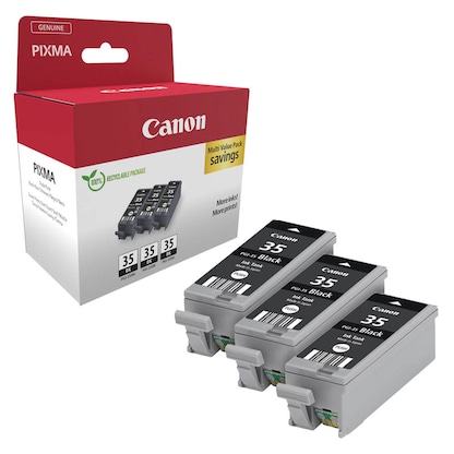 Artikelbild 7 für Canon PGI-35 BK TRIPLE schwarz Druckerpatronen, 3er-Set, Artikelnummer 143556