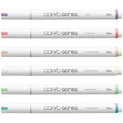Artikelbild für COPIC® acrea Light Layoutmarker-Set farbsortiert 0,8 mm, 6 St., Artikelnummer 606719