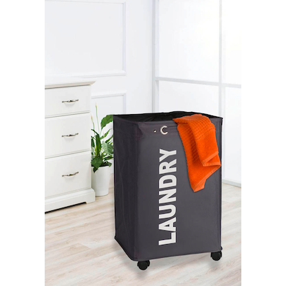 Artikelbild 7 für WENKO Wäschekorb Quadro grau, Artikelnummer 531634