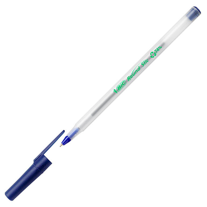 Artikelbild 6 für BIC Kugelschreiber Round Stic ECOlutions frostig-transparent, Schreibfarbe: blau, 60 St., Artikelnummer 844452