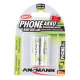 Artikelbild 1 für 2 ANSMANN Akkus DECT Mignon AA 800 mAh, Artikelnummer 224687
