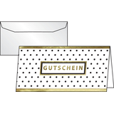 Artikelbild 1 für 10 SIGEL Gutscheine Golden Glimmer DIN lang, Artikelnummer 143071