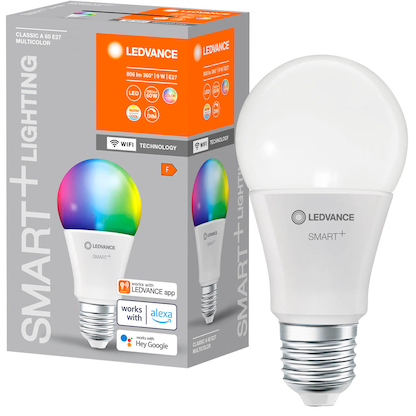 Artikelbild 8 für LEDVANCE WLAN-Lampe SMART+ WiFi Classic A60 RGBW E27 9 W matt, Artikelnummer 787017