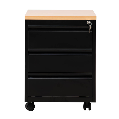 Artikelbild 3 für Gürkan Rollcontainer schwarz, buche 3 Auszüge 46,0 x 60,0 x 62,0 cm, Artikelnummer 564219