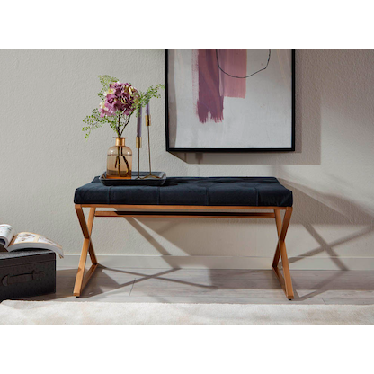 Artikelbild 6 für WOHNLING Sitzbank WL6.617 schwarz Stoff 90,0 cm, Artikelnummer 166219