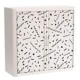Artikelbild 1 für PAPERFLOW easyOffice Black & White Rollladenschrank 60420 2 Fachböden 110,0 x 41,5 x 104,0 cm, Artikelnummer 210847
