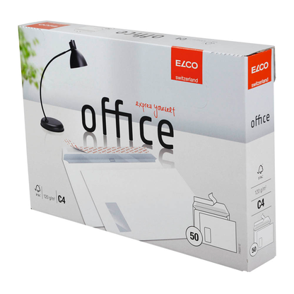 Artikelbild 2 für ELCO Briefumschläge office DIN C4 mit Fenster hochweiß haftklebend 50 St., Artikelnummer 359245