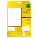 Artikelbild 1 für 525 SIGEL Adressetiketten LA320 weiß 63,5 x 38,1 mm, Artikelnummer 512881