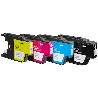 Artikelbild 3 für office discount schwarz, cyan, magenta, gelb Druckerpatronen kompatibel zu brother LC-1240BK/C/M/Y, 4er-Set, Artikelnummer 314581