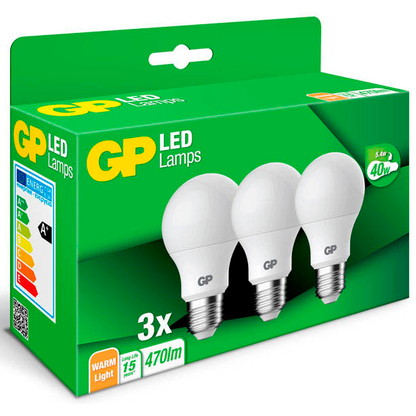 Artikelbild 11 für 3 GP LED-Lampen Classic A60 E27 4,8 W matt, Artikelnummer 515233