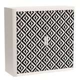 Artikelbild 1 für PAPERFLOW easyOffice Black & White Rollladenschrank 60596 2 Fachböden 110,0 x 41,5 x 104,0 cm, Artikelnummer 209934