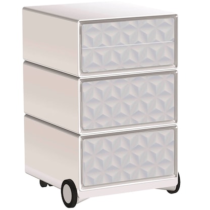 Artikelbild für PAPERFLOW easyBox Classic Chic Rollcontainer weiß, bunt 4 Auszüge 39,0 x 43,6 x 64,2 cm, Artikelnummer 215097