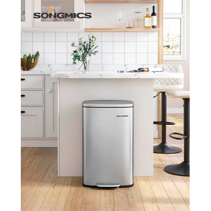Artikelbild 2 für SONGMICS Mülleimer 50,0 l silber, Artikelnummer 289928
