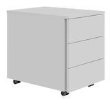 Artikelbild 1 für BaseLite Rollcontainer lichtgrau 3 Auszüge 39,5 x 54,8 x 51,0 cm, Artikelnummer 270296