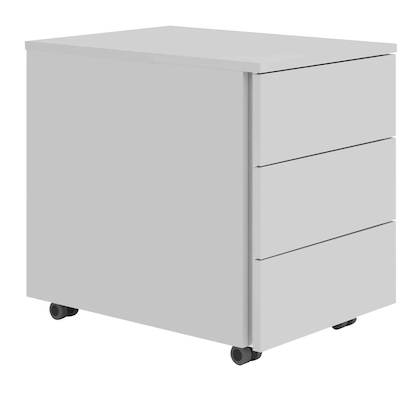 Artikelbild 3 für BaseLite Rollcontainer lichtgrau 3 Auszüge 39,5 x 54,8 x 51,0 cm, Artikelnummer 270296