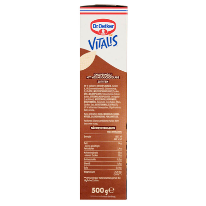 Artikelbild 6 für Dr. Oetker Vitalis Knuspermüsli Schoko Müsli 500,0 g, Artikelnummer 574933