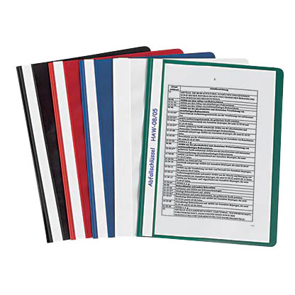 Artikelbild für 50 Schnellhefter Kunststoff farbsortiert DIN A4, Artikelnummer 624882