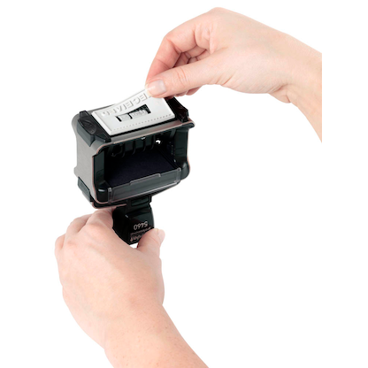 Artikelbild 4 für trodat Datumstempel mit Text individualisierbar 5460 selbstfärbend schwarz mit Logo, 1 St., Artikelnummer 373187