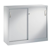 Artikelbild 1 für CP Schiebetürenschrank C 2000 Acurado, 2046-00 S10097 lichtgrau 2 Fachböden 120,0 x 40,0 x 97,5 cm, Artikelnummer 303602