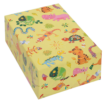 Artikelbild 2 für JUNG SCHÖNER VERPACKEN Geschenkpapier Fantasia Tiere mehrfarbig, 20,0 m, Artikelnummer 223471