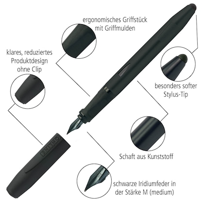 Artikelbild 3 für ONLINE® Nero Patronenfüller schwarz M (mittel), Artikelnummer 598305