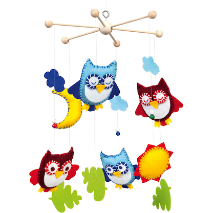 Artikelbild 3 für folia Mobile-Anhänger Eule mehrfarbig, Artikelnummer 287559