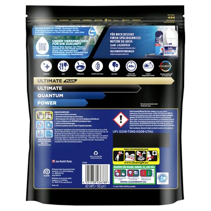 Artikelbild 2 für finish POWERBALL ULTIMATE PLUS ALL IN 1 CITRUS Spülmaschinentabs 42 St., Artikelnummer 539928