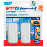 Artikelbild 1 für tesa Powerstrips Klebehaken für max. 2,0 kg 2,0 x 5,0 cm, 2 St., Artikelnummer 605422