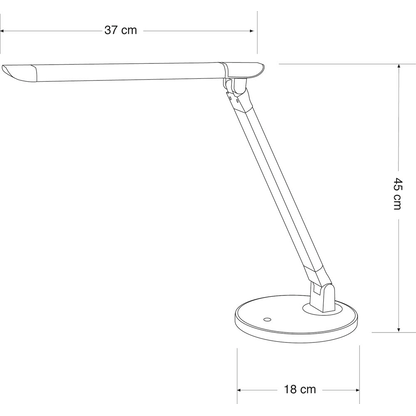 Artikelbild 2 für ALCO 9157 Schreibtischlampe silber/schwarz 8 W, Artikelnummer 302091