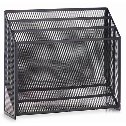 Artikelbild 2 für Zeller Zeitungsständer Mesh 18176 schwarz Metall, DIN A4, Artikelnummer 423667