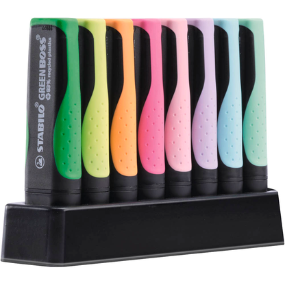 Artikelbild 22 für STABILO GREEN BOSS Pastell Textmarker farbsortiert, 8 St., Artikelnummer 370207