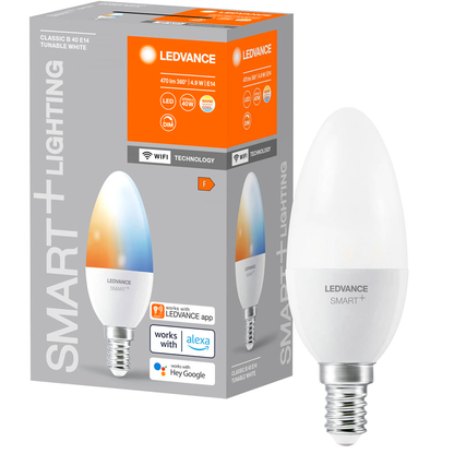 Artikelbild 11 für LEDVANCE WLAN-Lampe SMART+ WiFi Classic B40 TW E14 4,9 W matt, Artikelnummer 787121