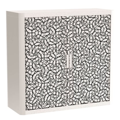 Artikelbild 1 für PAPERFLOW easyOffice Black & White Rollladenschrank 62304 2 Fachböden 110,0 x 41,5 x 104,0 cm, Artikelnummer 210896