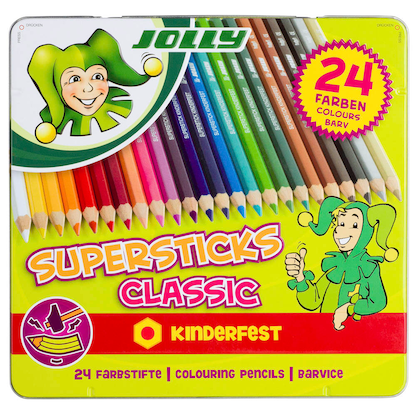 Artikelbild 19 für JOLLY SUPERSTICKS CLASSIC KINDERFEST Buntstifte farbsortiert, 24 St., Artikelnummer 312443