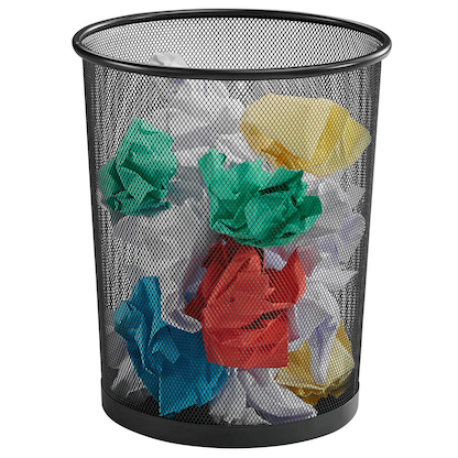 Artikelbild für Zeller Meshline Papierkorb 17,5 l anthrazit, Artikelnummer 811000