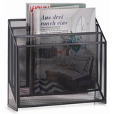 Artikelbild 1 für Zeller Zeitungsständer Mesh 18176 schwarz Metall, DIN A4, Artikelnummer 423667