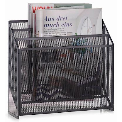 Artikelbild für Zeller Zeitungsständer Mesh 18176 schwarz Metall, DIN A4, Artikelnummer 423667