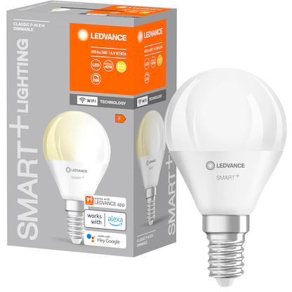 Artikelbild 19 für LEDVANCE WLAN-Lampe SMART+ WiFi Classic P40 DIM E14 4,9 W matt, Artikelnummer 787137