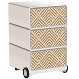 Artikelbild 1 für PAPERFLOW easyBox Classic Chic Rollcontainer weiß, bunt 4 Auszüge 39,0 x 43,6 x 64,2 cm, Artikelnummer 214928