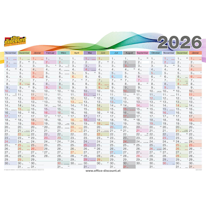 Artikelbild 2 für 3 office discount Jahresplaner 2026, Artikelnummer 550469