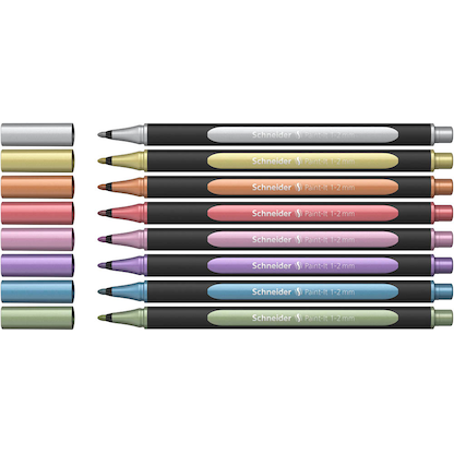 Artikelbild für Schneider 020 Lackmarker farbsortiert 1,0 - 2,0 mm, 8 St., Artikelnummer 564771