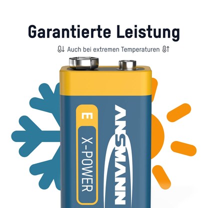 Artikelbild 3 für 10 ANSMANN Batterien X-POWER E-Block 9,0 V, Artikelnummer 533531